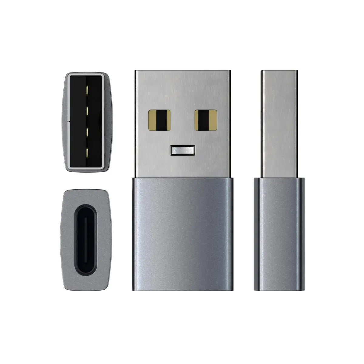 Adaptador Satechi USB-A a USB-C - Gris Espacial