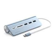 Adaptador Satechi MultiPuertos de Aluminio USB-C - Azul Cielo