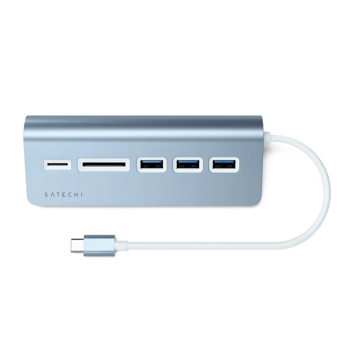 Adaptador Satechi MultiPuertos de Aluminio USB-C - Azul Cielo