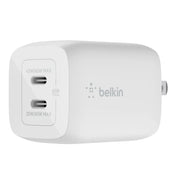 Cargador de Pared Inteligente Belkin Dual USB-C 65W - Blanco